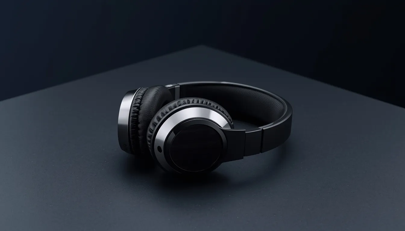 Premium wireless headphones with active noise cancellation